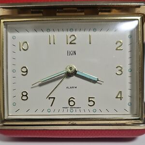 Elgin Gold and White Wall Clock